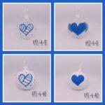 Καρδιές διάφανο-λευκό pop