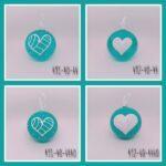 Καρδιές τυρκουάζ-τυρκουάζ pop