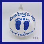 Baby's 1st Christmas πάγος - μπλε