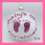 Baby's 1st Christmas πάγος - ροζ