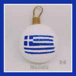 Ελληνική Σημαία λευκό pop