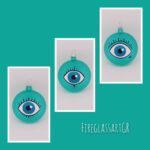 ΜΑΤΙΑ ETHNICK τυρκουάζ ματ