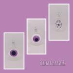 ΜΑΤΙΑ BOHO διάφανο-λιλά