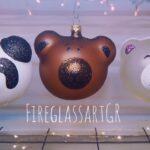 3D αρκουδάκι λευκό pop-καφέ ματ-λευκό ματ