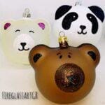 3D αρκουδάκι λευκό pop-καφέ ματ-λευκό ματ