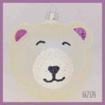 3D αρκουδάκι λευκό ματ