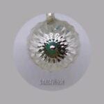 DAHLIA MIRROR MAT ασημί