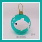 Ψάρι Φούσκα διάφανο - τυρκουάζ - μπλε - Image 3