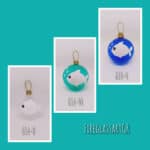 Ψάρι Φούσκα διάφανο - τυρκουάζ - μπλε